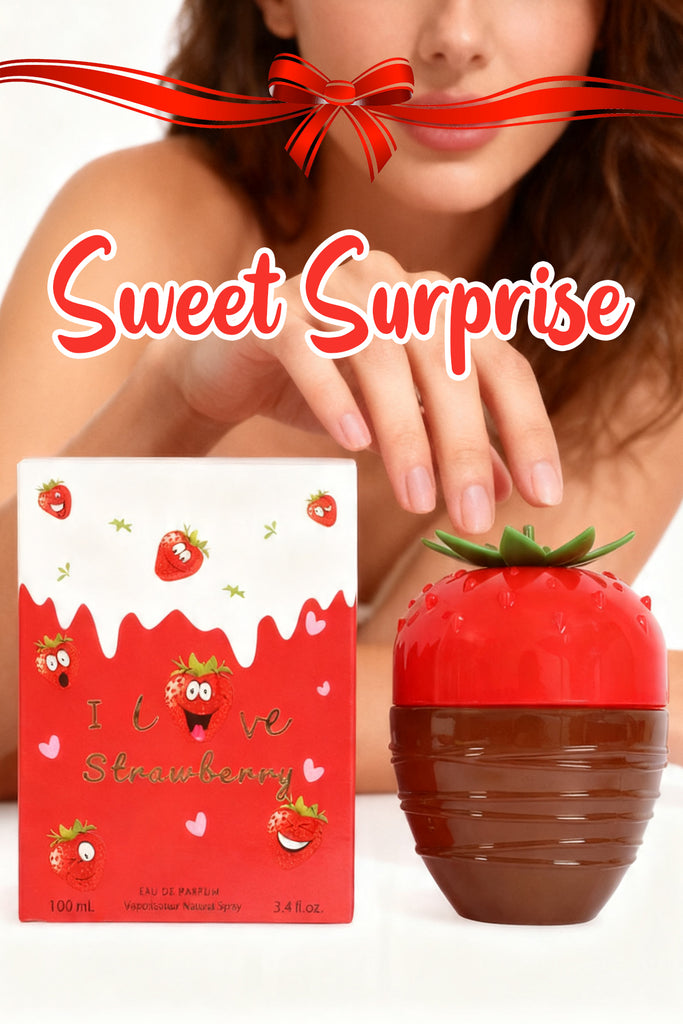 I LOVE STRAWBERRY SPRAY PERFUME EAU DE PARFUM FOR WOMEN - 100ML/3.4 FL.OZ.
