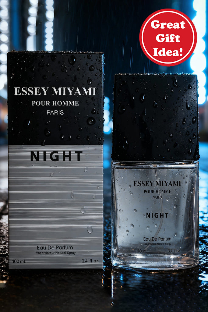 ESSEY MIYAMI PARIS NIGHT SPRAY PERFUME EAU DE PARFUM FOR MEN - 100ML/3.4FL.OZ.