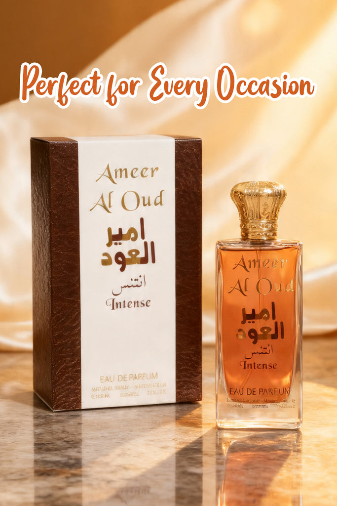 AMEER Al OUD INTENSE SPRAY COLOGNE EAU DE PARFUM FOR MEN - 100ML/3.4 FL.OZ