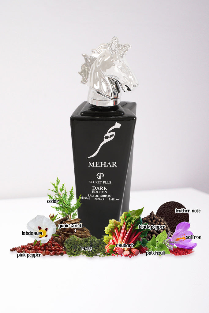 MEHAR DARK EDITION SPRAY PERFUME EAU DE PARFUM FOR MEN - 100ML/3.4FL.OZ.