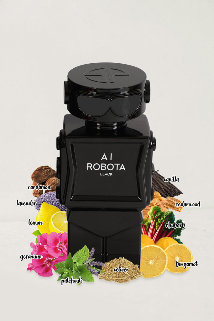 AI ROBOTA BLACK SPRAY PERFUME EAU DE PARFUM FOR MEN - 100ML/3.4FL.OZ. - Riah Fashion