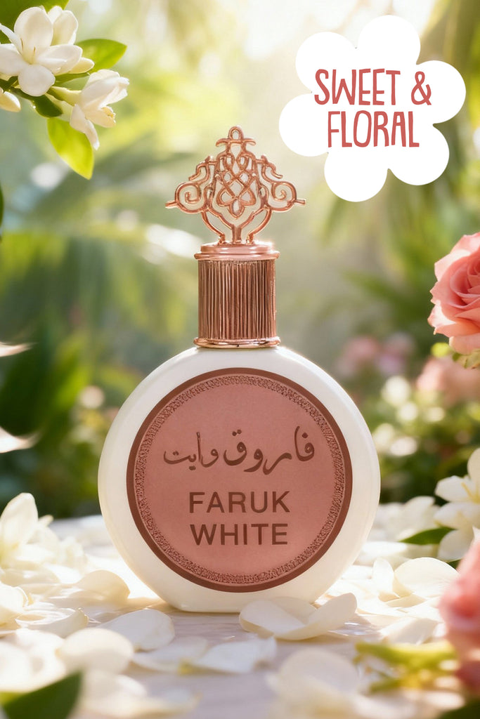 FARUK WHITE SPRAY PERFUME EAU DE PARFUM FOR WOMEN - 100ML/3.4FL.OZ.