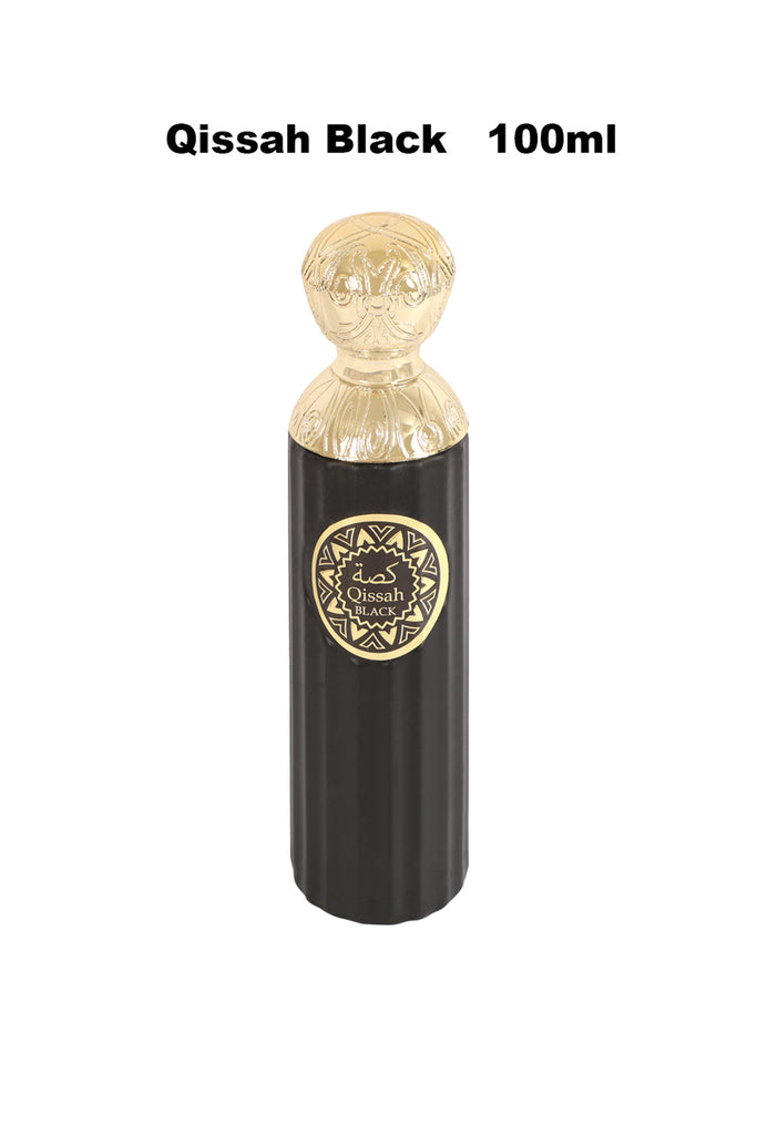QISSAH BLACK SPRAY PERFUME EAU DE PARFUM FOR MEN - 100ML/3.4FL.OZ.