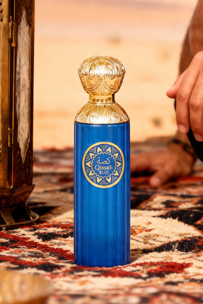 QISSAH BLUE SPRAY PERFUME EAU DE PARFUM FOR MEN - 100ML/3.4FL.OZ.