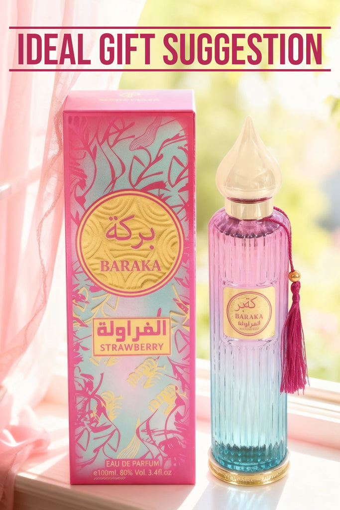 BARAKA STRAWBERRY SPRAY PERFUME EAU DE PARFUM FOR WOMEN - 100ML/3.4FL.OZ
