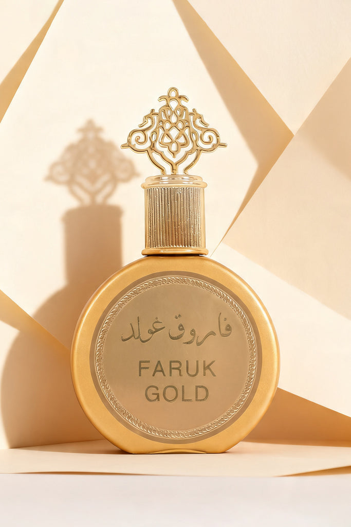 FARUK GOLD SPRAY PERFUME EAU DE PARFUM FOR MEN AND WOMEN - 100ML/3.4FL.OZ.