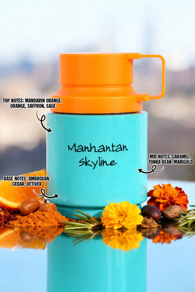 MANHATHAN SKYLINE SPRAY PERFUME EAU DE PARFUM FOR MEN - 100ML/3.4FL.OZ.