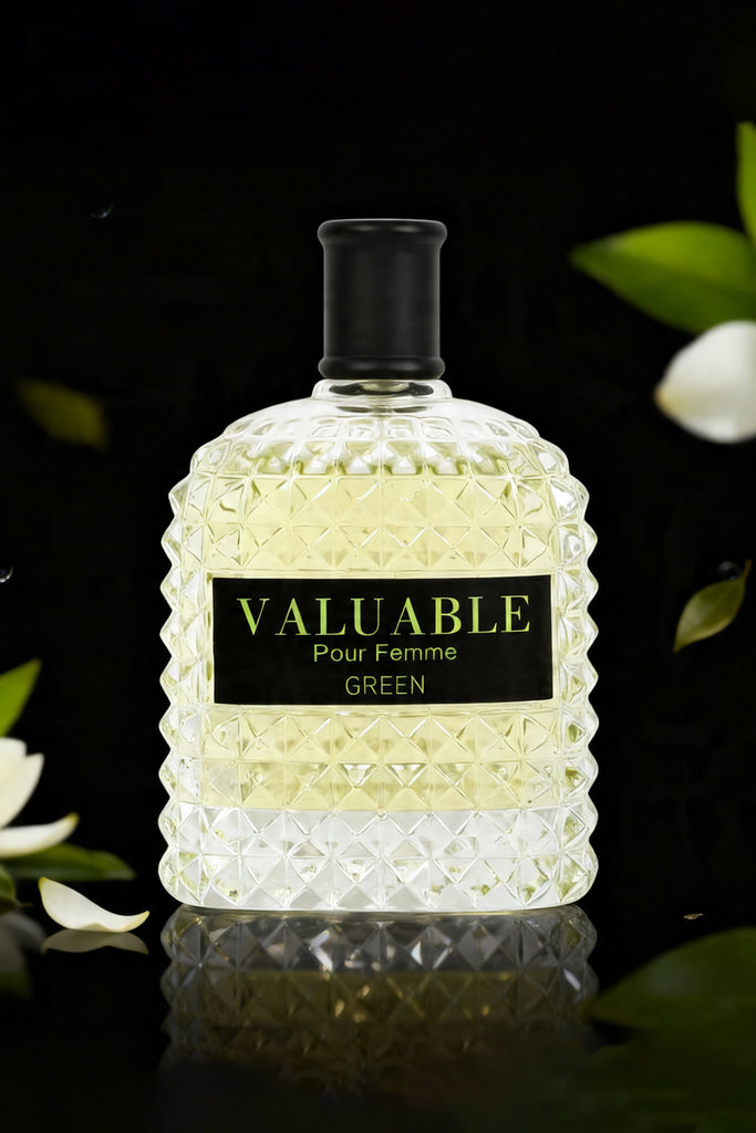 VALUABLE POUR FEMME PARIS GREEN SPRAY PERFUME EAU DE PARFUM FOR WOMEN - 100ML/3.4 FL.OZ.