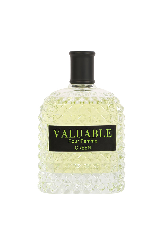 VALUABLE POUR FEMME PARIS GREEN SPRAY PERFUME EAU DE PARFUM FOR WOMEN - 100ML/3.4 FL.OZ.