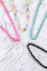 ACETATE METAL LINK LAYERED NECKLACE AND EARRING SET