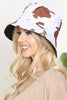 COW PRINT FASHION BUCKET HAT