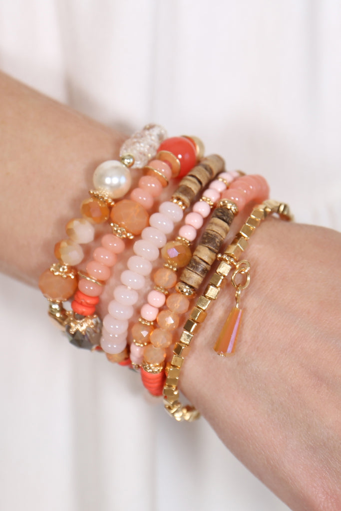 STONE BEADS STACKABLE BRACELET