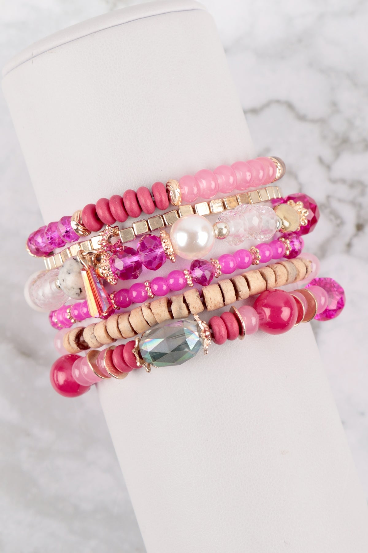 STONE BEADS STACKABLE BRACELET – Riah Fashion