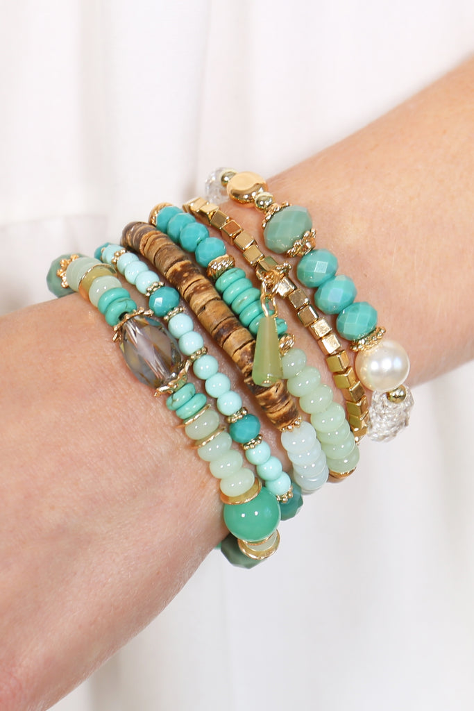 STONE BEADS STACKABLE BRACELET