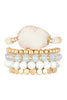 DRUZY CHARM MIXED BRACELET SET