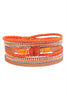 RHINESTONE ENCRUSTED DRUZY WRAP BRACELET