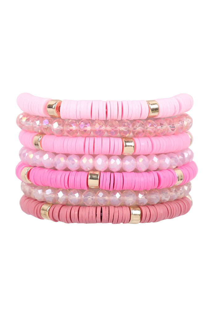 Multiline Fimo Bead Bracelet Set