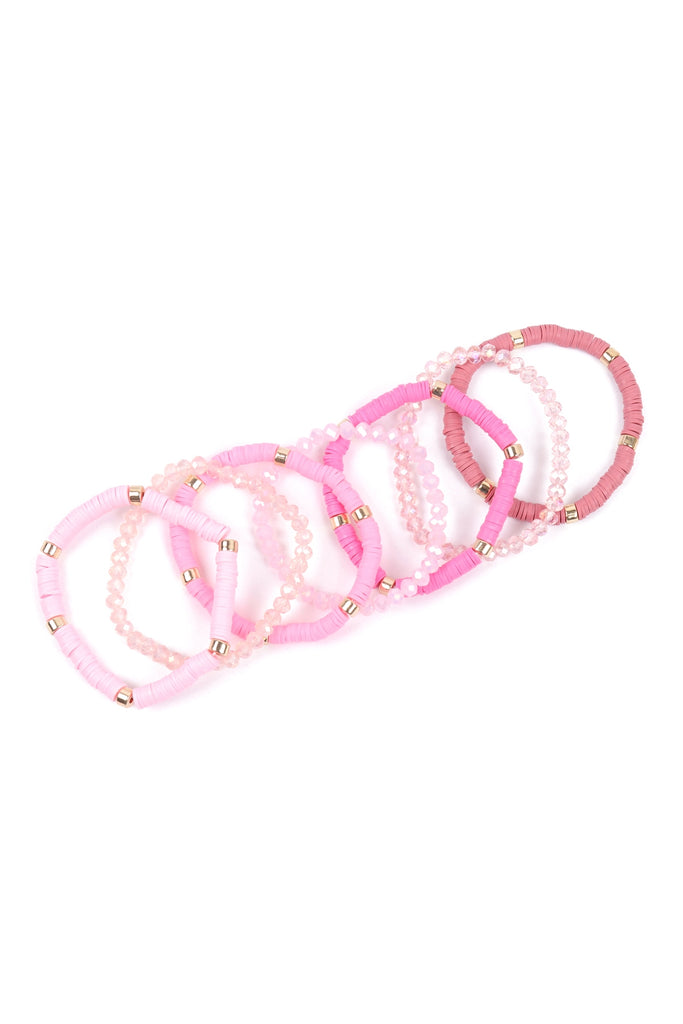 Multiline Fimo Bead Bracelet Set