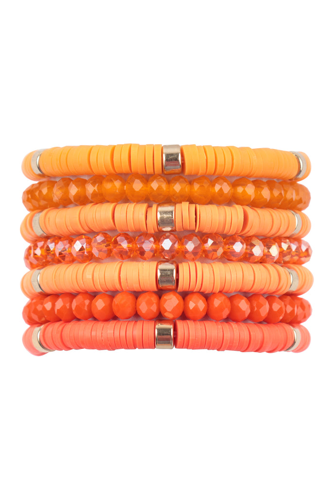 Multiline Fimo Bead Bracelet Set