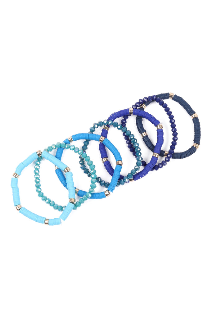 Multiline Fimo Bead Bracelet Set