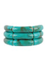 TUBULAR BEAD ACRYLIC 3 SET BANGLE BRACELET