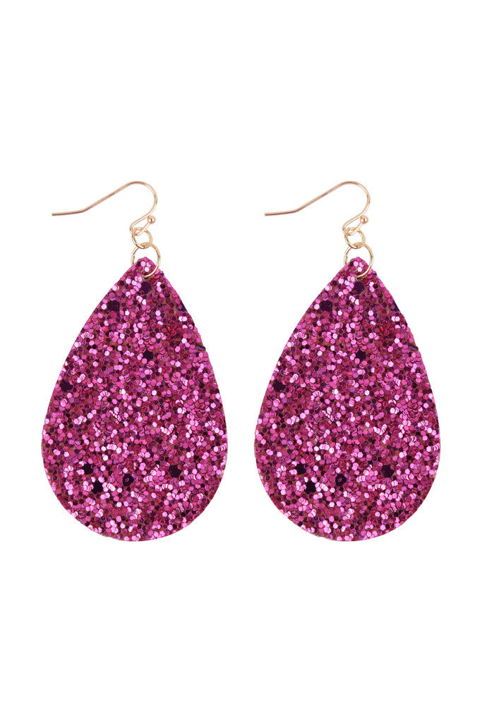 SEQUIN TEARDROP EARRINGS