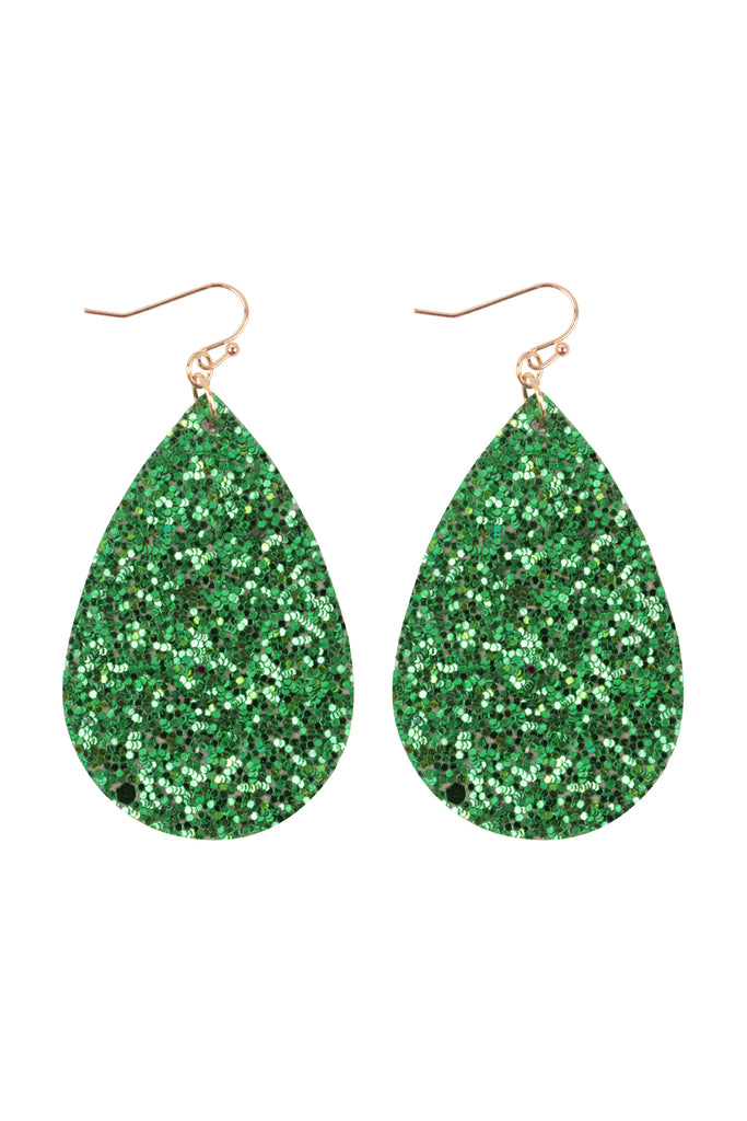 SEQUIN TEARDROP EARRINGS