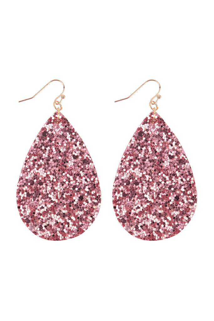 SEQUIN TEARDROP EARRINGS