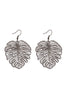 MONSTERA LEAF LASER CUT FILIGREE EARRINGS