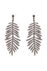 METAL LEAF DANGLE DROP EARRINGS