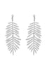 METAL LEAF DANGLE DROP EARRINGS