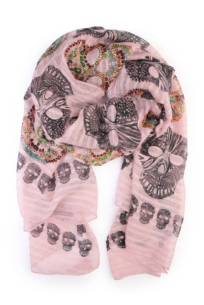 Sugar Skull Oblong Scarf