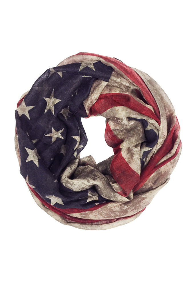 AMERICAN FLAG INFINITY SCARF