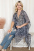 OPEN FRONT LEOPARD TASSEL CARDIGAN