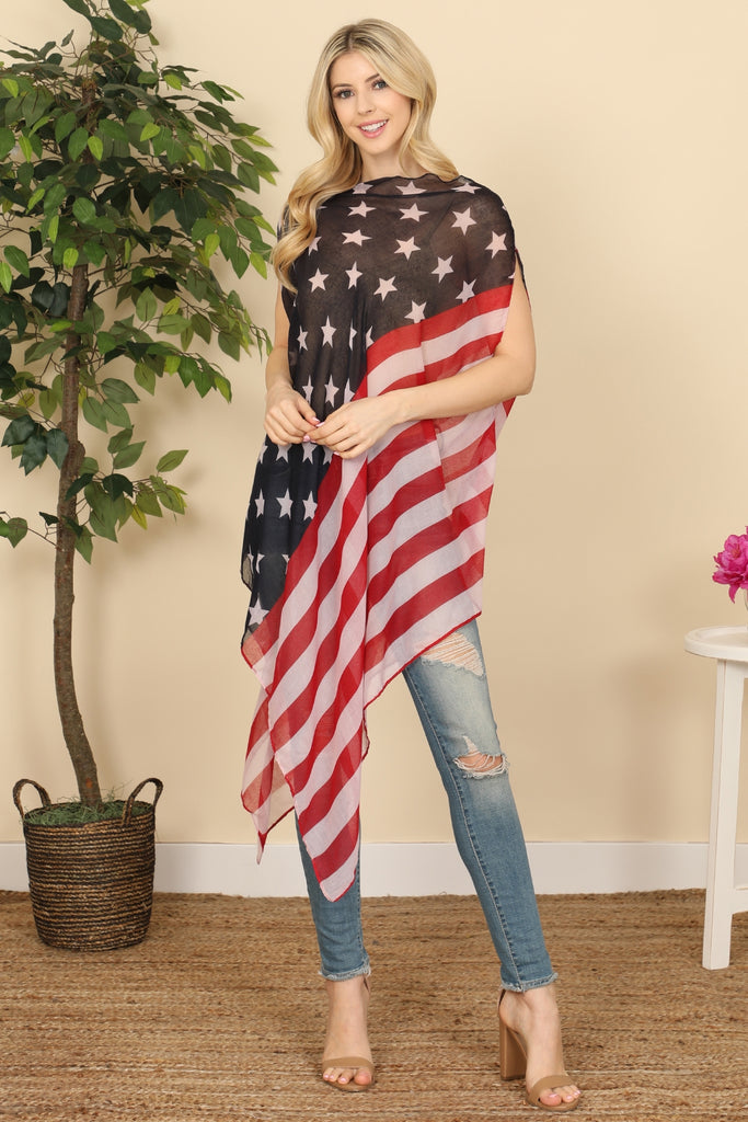 HDF2841 - USA ACCENT PONCHO