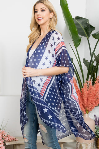 HDF2841 - USA ACCENT PONCHO