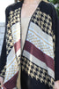 Stripes Pattern Warmer Open Front Kimono