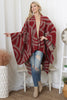 FLOWER GEOMETRIC PRINT OPEN FRONT KIMONO