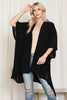 CROCHET WITH SEE THROUGH BORDER LINE OPEN FRONT KIMONO