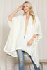 CROCHET WITH SEE THROUGH BORDER LINE OPEN FRONT KIMONO