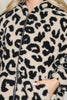 Leopard Print Faux Fur Hoodie Jacket