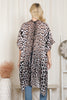 HDF4044 - Leopard Print Gradiant Open Front Kimono