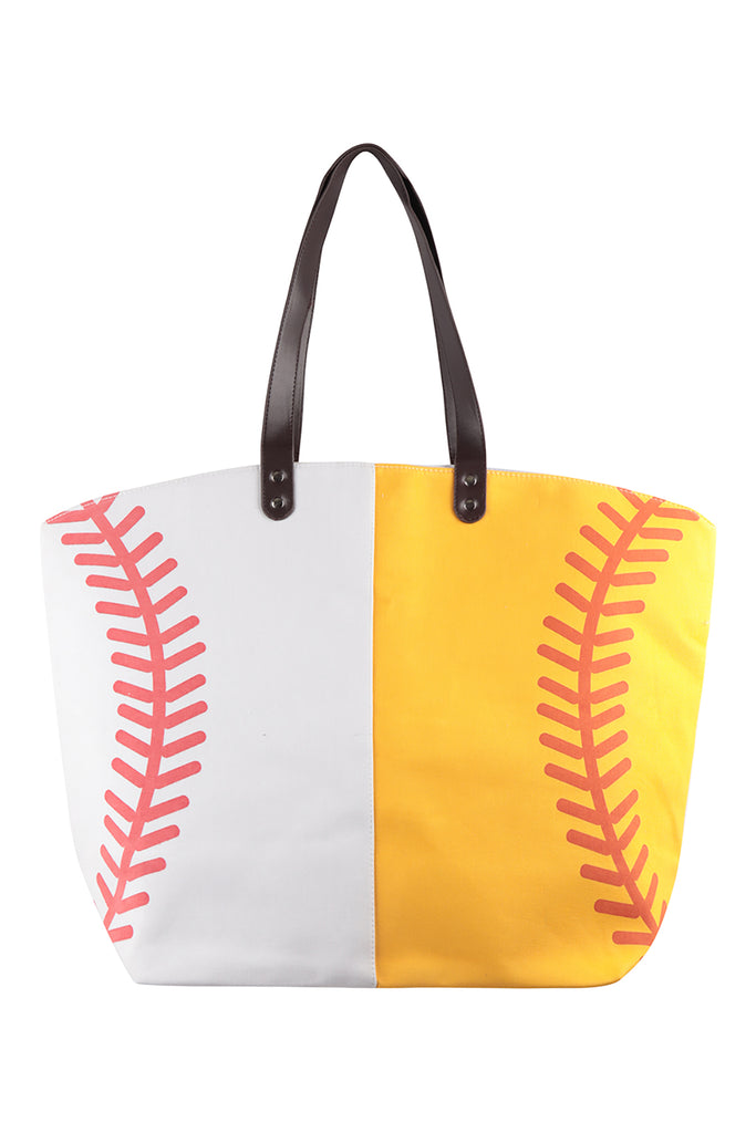 GAMEDAY SPORTS LEATHER TOTE BAG