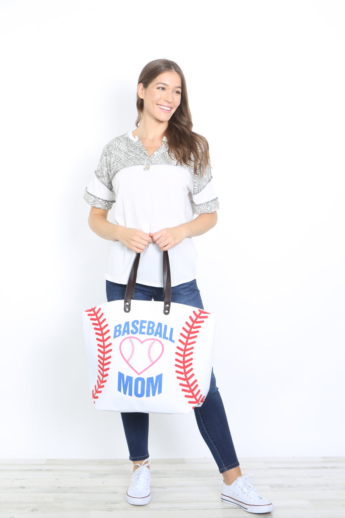 GAMEDAY SPORTS LEATHER TOTE BAG
