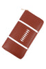 SPORTS ZIPPER LEATHER WALLET