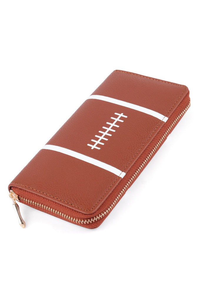 SPORTS ZIPPER LEATHER WALLET