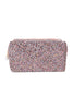 GLITTER PEARL ZIPPER COSMETIC BAG