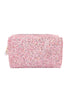 GLITTER PEARL ZIPPER COSMETIC BAG