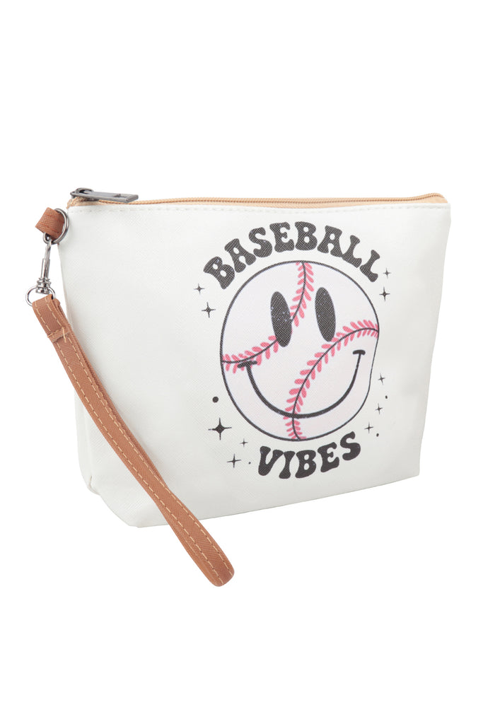 "Baseball Vibes" Cosmetic Bag