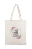 AMAZING, LOVING, STRONG, HAPPY PRINT TOTE BAG